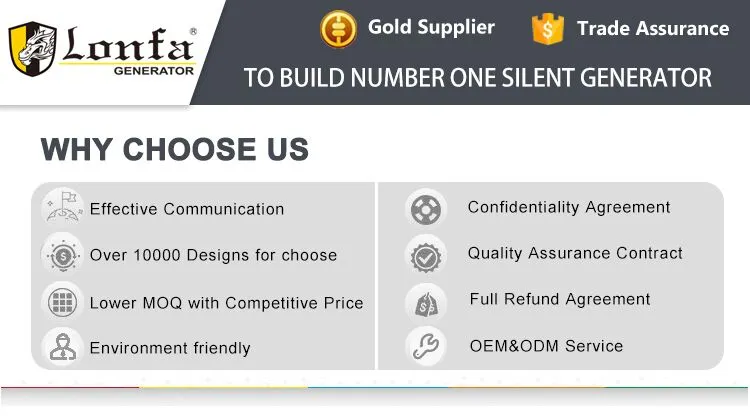 1.1kVA Lonfa 156f Four-Stroke Petrol Generator Set for Home Use