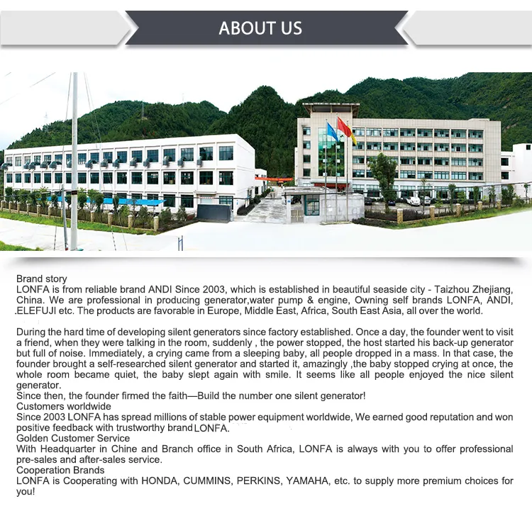 1.1kVA Lonfa 156f Four-Stroke Petrol Generator Set for Home Use