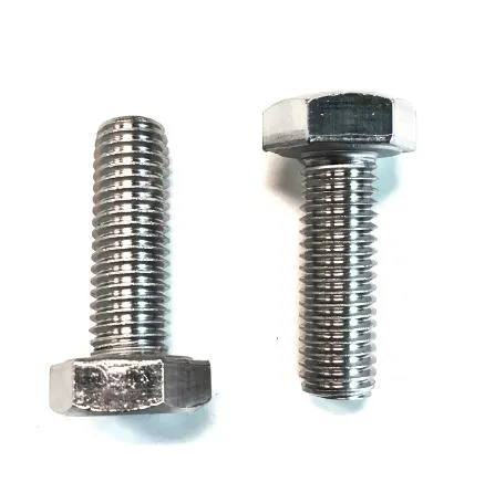 304 316 Stainless Steel A2 A4 Fasteners Hex Bolt and Nut Set with Washer