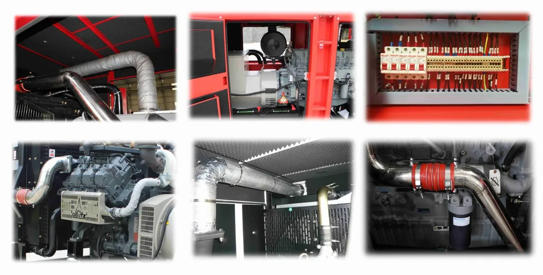 438kVA/350kw Ultrasilent Deutz Engine Diesel Powered Generator Backup