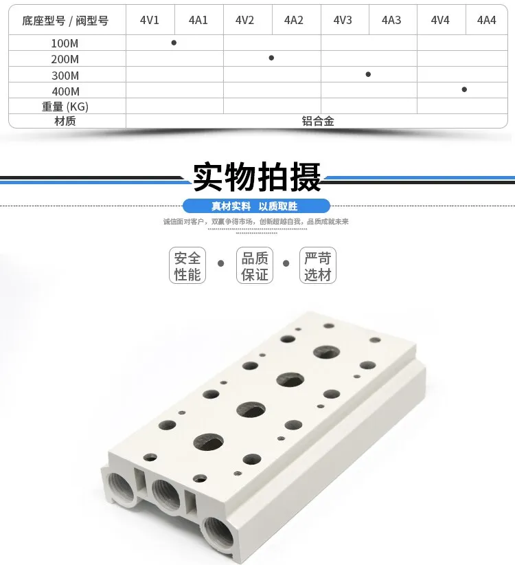 4V110 4V210 4V310 4V410 Solenoid Valve Base Gasket Busbar Rubber Pad Manifold 4V100m 4V200m 4V300m 4V400m