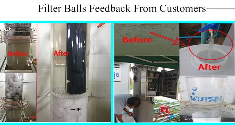 China Manufacturer Customized Water Filter Balls Material for Fish Farm Tank