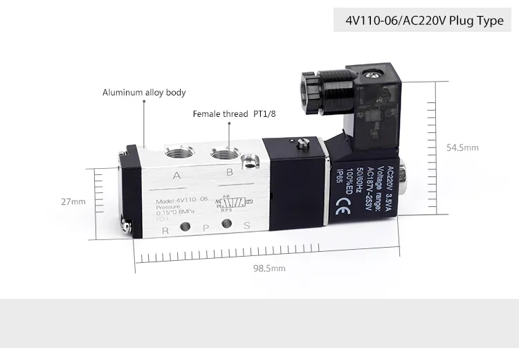 Factory Direct Sales Pneumatic Air Components Control Solenoid Valve