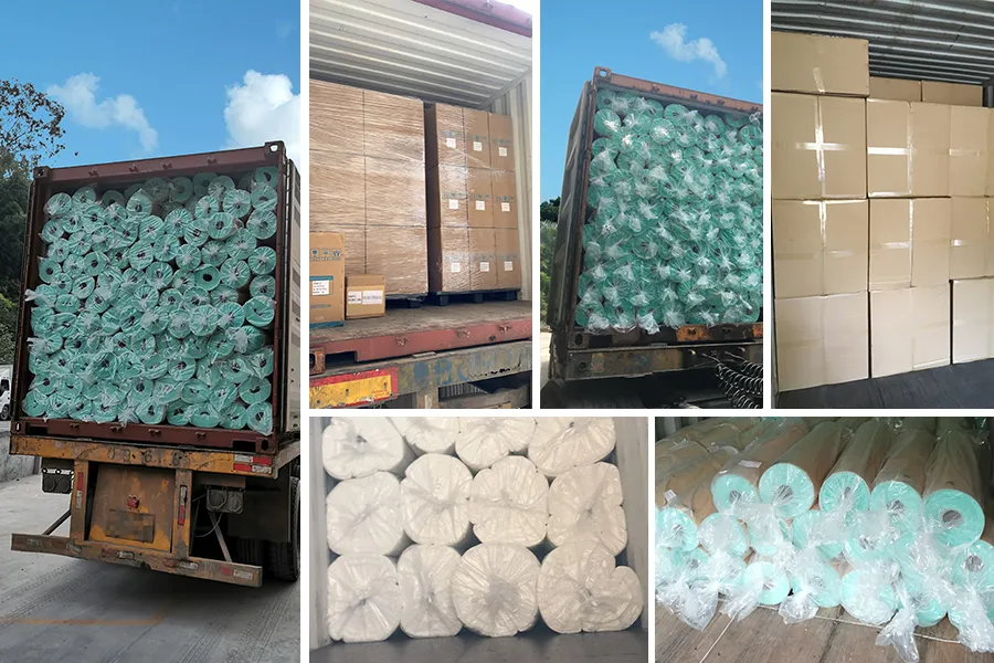 HEPA Filter Blue Plastic Frame V-Bank Filter Media Pack