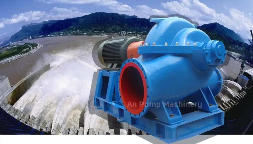 Large Flow Horizontal Centrifugal Split Case Pump Salt Water