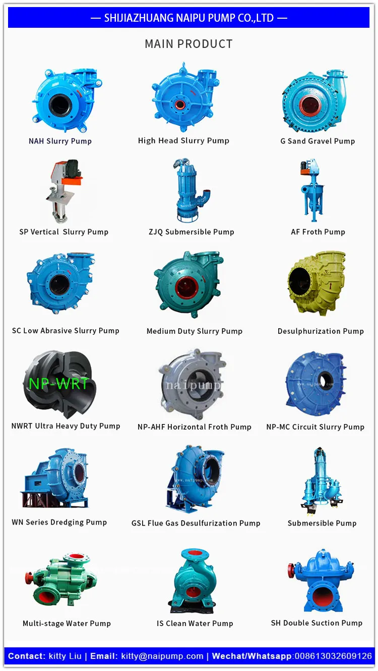 Seawater Submersible Slurry Pumps for Removing Sand and Mud