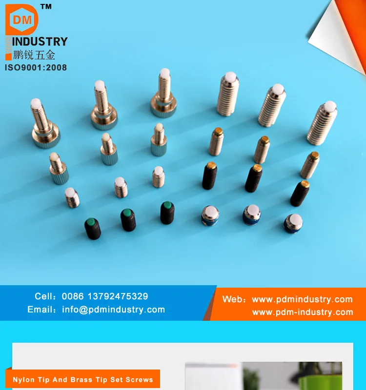 Stainless Steel Set Screw with Soft Tip M3*3